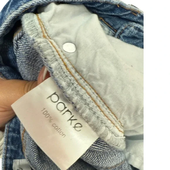PARKE Classic Straight Jeans Womens Size 26 Medium Wash Denim Casual vtg 90s EUC - Picture 8 of 8